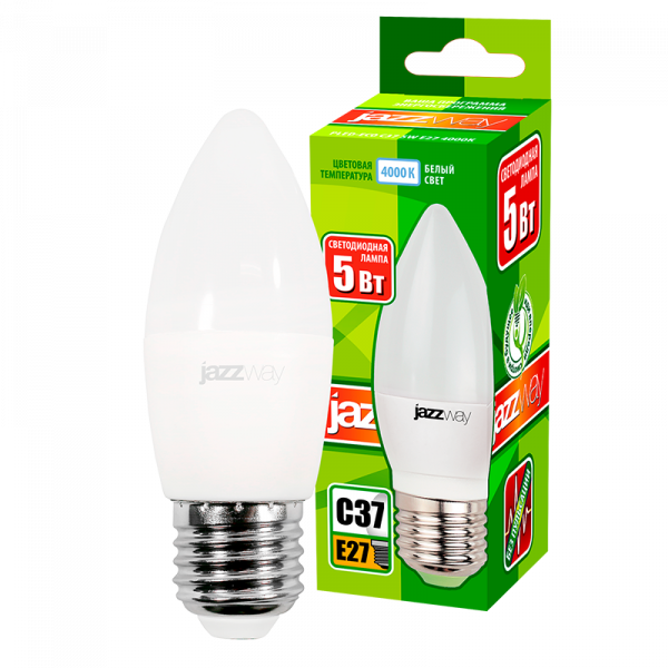 PLED-ECO-C37 5w E27 4000K