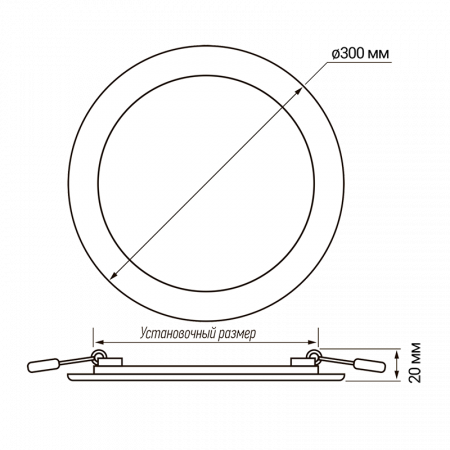 PPL-R 24w 4000K WH IP40