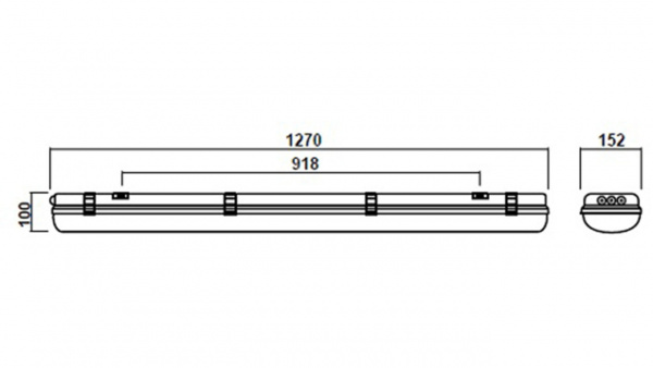 Аварийный айсберг SVT-P-I-1280-30W-M-inBAT-2h