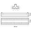 Трековый светодиодный светильник PTR 2260R 1F2S 60w 4000K 60°,120°,60° WH (белый) 280mm IP40