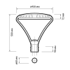 PGL 03 60w 3000K GR IP65