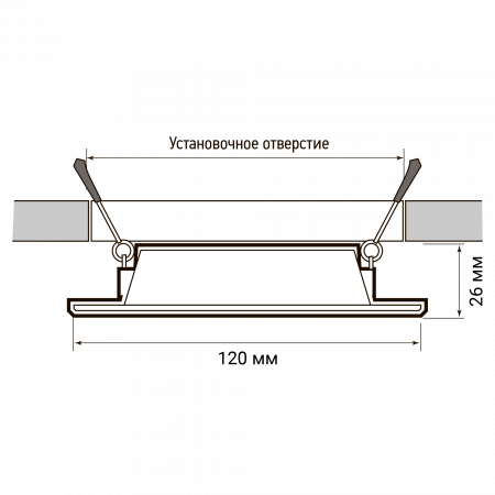 PLED DL7 10w 4000K WH IP54