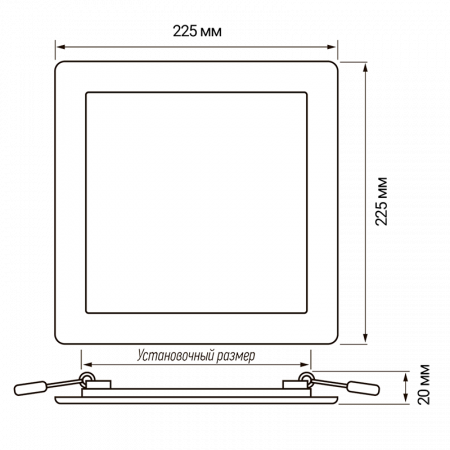 PPL-S 18w 4000K WH IP40