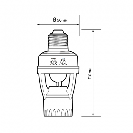 PMS-IR 045 60w Е27 360° 6м WH IP20