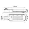 Уличный светодиодный светильник PSL 02 PRO-5 50W 5000K IP65 BL