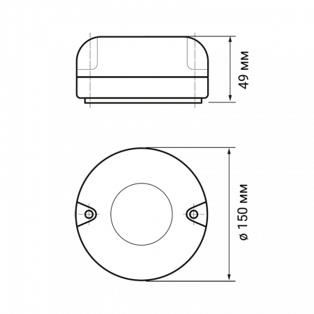 Светильник светодиодный PBH-PC4-RSS 10W 4000K CL IP65 Sensor пылевлагозащищенный накладной