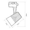 PTR 0130-2 30w 4000K 24° BL IP40