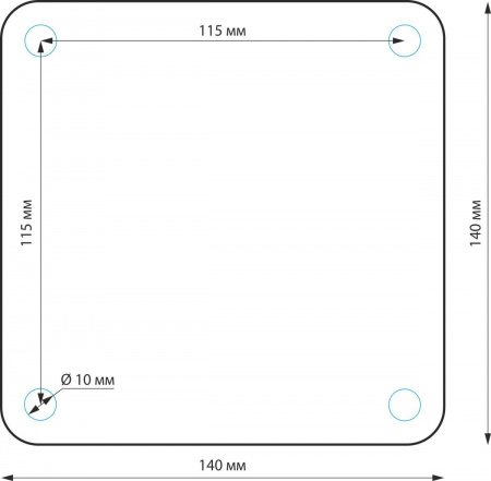 Ландшафтный светильник IP54 1550 TECHNO черный