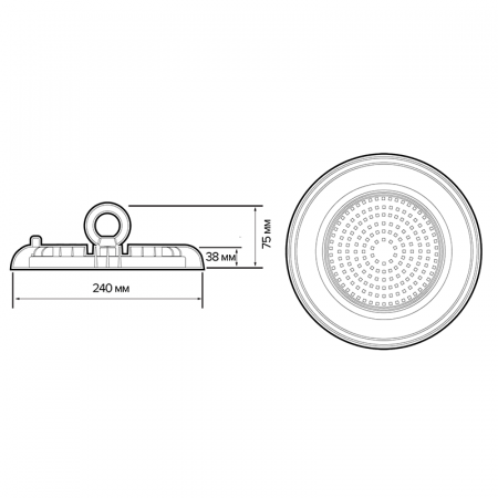 PHB UFO 04 100w 5000K 120° IP65