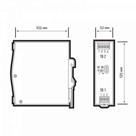 BSPS DIN 24V 3.2A=75w IP20